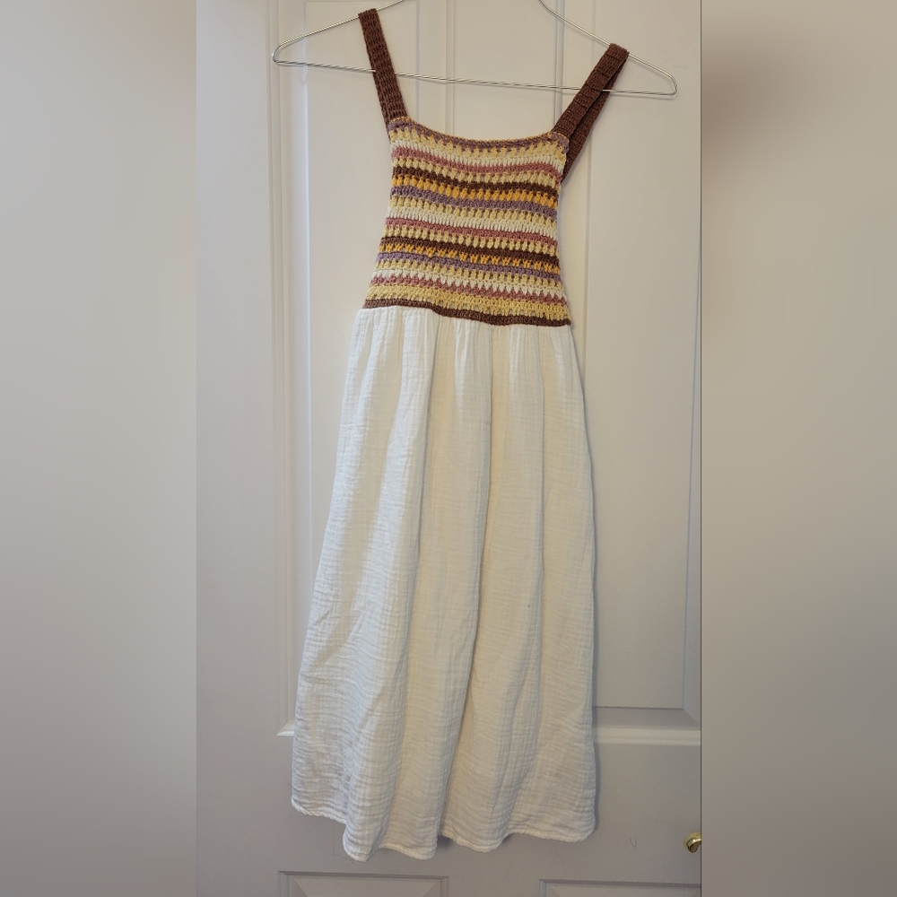 Zara Kids size 13/14 Girls Crochet Top Dress